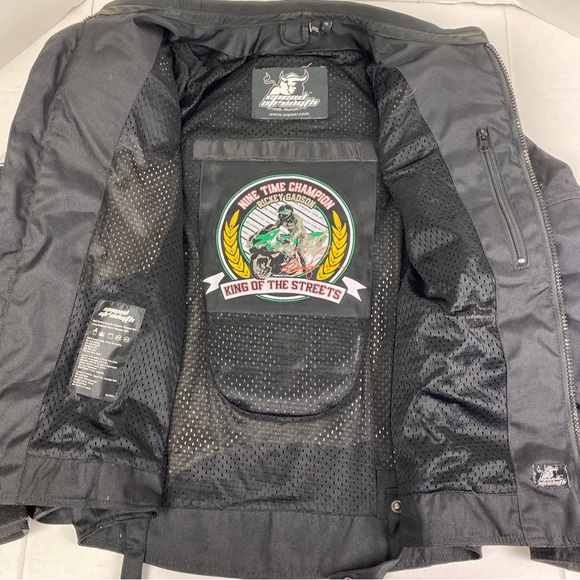 Speed and Strength Men’s Adult Medium Motorcycle Jacket Armor Protector Biker - Picture 8 of 11